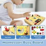 Montessori Busy Board Sensory Toy with Lights