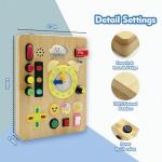 Montessori Busy Board Sensory Toy with Lights