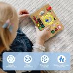 Montessori Busy Board Sensory Toy with Lights