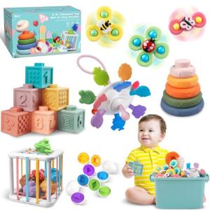 Weilim Montessori Sensory Toy Set for Babies