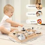 Montessori Busy Board for Toddlers - Sensory Toy