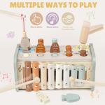 Joyreal Wooden Montessori Hammering Toy with Xylophone