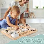 Montessori Busy Board for Toddlers - Sensory Toy