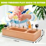 Montessori Busy Board for Toddlers - Wooden Fun