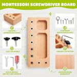 Montessori Busy Board for Toddlers - Wooden Fun