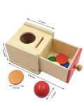 Dailyfunn Montessori 2-in-1 Coin and Ball Drop Box