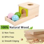 Montessori Object Permanence Box with Three Balls