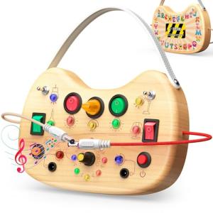 Busy Board with LED Light for Toddlers