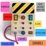 Montessori Busy Board - Sensory Toy for Toddlers