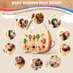 Busy Board with LED Light for Toddlers