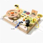 Montessori Busy Board for Toddlers with LED Lights