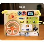 Montessori Busy Board for Toddlers with LED Lights