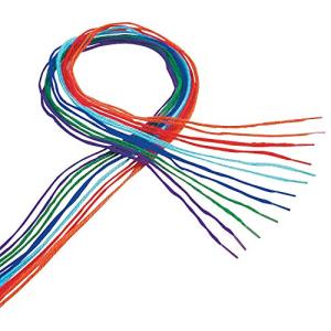 Bright Plastic Tipped Yarn Laces - 72 Pack