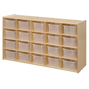 Montessori Multi-Section Toy Storage Cabinet with Bins