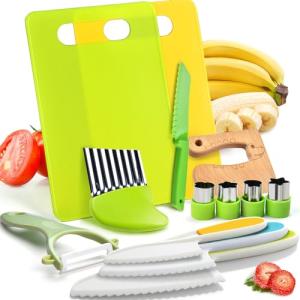 Montessori Kids Kitchen Tools - 13-Piece Knife Set