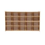 Montessori Multi-Section Toy Storage Cabinet with Bins