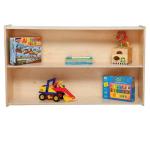 Montessori 2 Shelf Horizontal Bookcase - Toy Storage