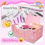 Montessori Kids Kitchen Knife Set with Basket