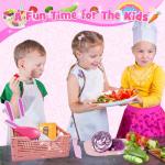 Montessori Kids Kitchen Knife Set with Basket
