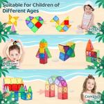 Mini Magnetic Tiles for Kids - Montessori Building Blocks