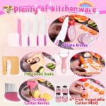 Montessori Kids Kitchen Knife Set with Basket
