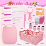 Montessori Kids Kitchen Knife Set with Basket