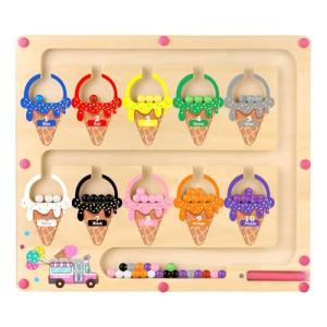 Magnetic Color and Number Maze Montessori Toy