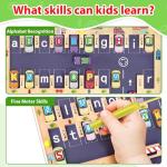Wooden Magnetic Alphabet Maze Puzzle for Kids