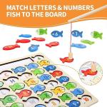 Montessori Wooden Magnetic Fishing Game for Kids