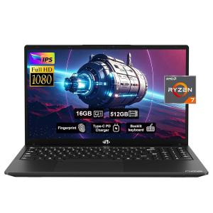 NIMO 15.6" Laptop with Ryzen 7, 16GB RAM