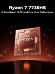 MALLRACE 2025 New Gaming Laptop,16 Inch FHD Display Laptop with AMD Ryzen 7 7735HS Processor up to 4.75GHz,16GB Ram DDR5 4800MHz 512GB SSD Notebook with Backlit Keyboard