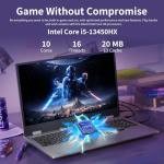 Lenovo LOQ RTX 5050 Pro AI-Gaming PC, 17.3" FHD 165Hz, Intel Core i5-13450HX, NVIDIA GeForce RTX 5050, 32GB DDR5 RAM, 1TB SSD, Backlit KB, Bundle with PCO Notebook Folding Radiator, Laptop Cooler