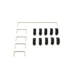 Black Clip-in PCB Mount Stabilizer Set for Keyboards