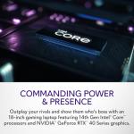 Alienware M18 R2 Gaming Laptop - 18 QHD+ 165Hz 3ms Display, Intel Core i9-14900HX, 32GB DDR5 RAM, 1TB SSD, NVIDIA GeForce RTX 4080 12 GB GDDR6, Windows 11 Home, Onsite Service - Dark Metallic Moon