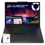 Lenovo Legion 5 15.1" OLED WQXGA 165HZ Gaming Notebook, AMD Ryzen 7 260 32GB RAM 2TB SSD, NVIDIA GeForce RTX 5060, Win11 Pro & Office Lifetime License, Eclipse Black + 2TB Flash Drive, W/GaLiMu