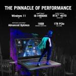 ASUS ROG Strix G16 (2024) Gaming Laptop, 16” ROG Nebula Display 16:10 QHD 240Hz, NVIDIA® GeForce RTX™ 4070, Intel® Core™ i9-14900HX, 16GB DDR5-5600, 1TB PCIe Gen4 SSD, Wi-Fi 6E, Win 11, G614JIR-AS94