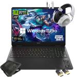 HP OMEN 16" Gaming Laptop 2K 144Hz - NVIDIA RTX 5060, AMD Ryzen 9 8940HX, 64GB RAM, 2TB SSD, RGB Backlit Keyboard, Wi-Fi 6E, Bundle with Mytrix Cooling Pad HDMI Cable, Windows 11 Pro