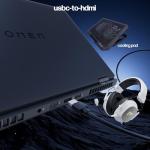 HP OMEN 16" Gaming Laptop 2K 144Hz - NVIDIA RTX 5060, AMD Ryzen 9 8940HX, 64GB RAM, 2TB SSD, RGB Backlit Keyboard, Wi-Fi 6E, Bundle with Mytrix Cooling Pad HDMI Cable, Windows 11 Pro