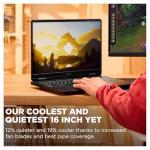 HP OMEN Slim 16 Gaming Laptop, Intel Ultra 9-285H, 64 GB DDR5 RAM, 4 TB PCIe SSD, 16" WQXGA (2560 x 1600) 240Hz Display, Nvidia G-Force RTX 5070, Backlit 4-Zone RGB Keyboard, W11 Pro, Shadow Black