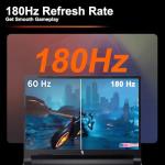 acer Nitro V 16 AI Gaming Laptop 16" WUXGA IPS 180Hz AMD Zen 4 Hexa-core Ryzen 5 240 64GB RAM 4TB SSD GeForce RTX 5050 (Up to 421 AI Tops) Backlit Win11 w/ICP Hub