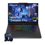 Lenovo Legion Pro 5i Gen 10 Gaming Laptop 2025 - Intel Ultra 9 275HX, NVIDIA RTX 5070Ti(12GB GDDR7), 16" WQXGA OLED 165Hz Display, RGB Backlit, Wi-Fi 7, Win 11 Pro, w/Accessories, 64GB RAM, 2TB SSD