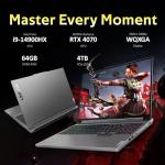 Lenovo Legion 5 16" WQXGA 165Hz Gaming Laptop, Intel i9-14900HX, 64GB DDR5, 4TB PCIe SSD, NVIDIA GeForce RTX 4070 8GB GDDR6, RGB Backlit Keyboard, Wi-Fi 6E, Windows 11, Gray, 256GB Docking Station Set