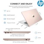 HP 2025 17 Inch Touchscreen Laptop Computer, 17.3 HD+ Touch Screen Business Laptop Notebook PC, Intel 10-Core i7, 64GB RAM 2TB SSD, Windows 11 Pro, Backlit 10 Key Number Pad, Rose Gold