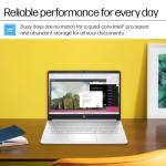 HP 2025 14" Everyday Laptop for Student & Business - 16GB RAM, 128GB UFS & 256GB SD Card • Intel Quad-Core N150 Processor • Ai Copilot • Win11 Pro • 1 Year Office 365 • w/Accessories (Silver)