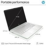HP 14" Student Business Laptop - Windows 11 Pro • 1-Year Office 365 • Intel Quad-Core N150 • HD Anti-Glare Display • Wi-Fi 6 • Copilot+ PC • Green • 16G RAM • 128G UFS + 256GB Micro SD Card