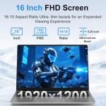 CHIFUYOU 16" Gaming Laptop with Backlit Keyboard