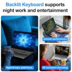 CHIFUYOU 16" Gaming Laptop with Backlit Keyboard