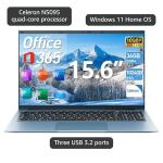 MELIUNA 15.6" Laptop with 36GB RAM & SSD