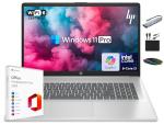 HP 17 Laptop 2025 Business Student, AI Copilot, 17.3" HD+ Computer, 8-Core Intel i3 CPU, 16GB RAM, 1TB Storage (512GB SSD + 500GB Ext), Wi-Fi 6, MarxsolAccessory, Lifetime Office 2024, Win 11 Pro