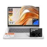 HP 2025 17 inch Laptop Business, 17.3" IPS FHD Display, AMD Ryzen 5 (Beats i7-1165G7), Ms Office Lifetime, Win 11 Pro, AI Copilot, w/Accessory, Numeric Keypad, WiFi 6 (32GB RAM + 1TB SSD)